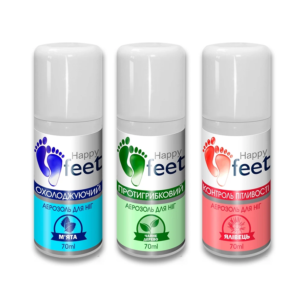 Foot aerosol and powder, Cooling, sweat control, antifungal