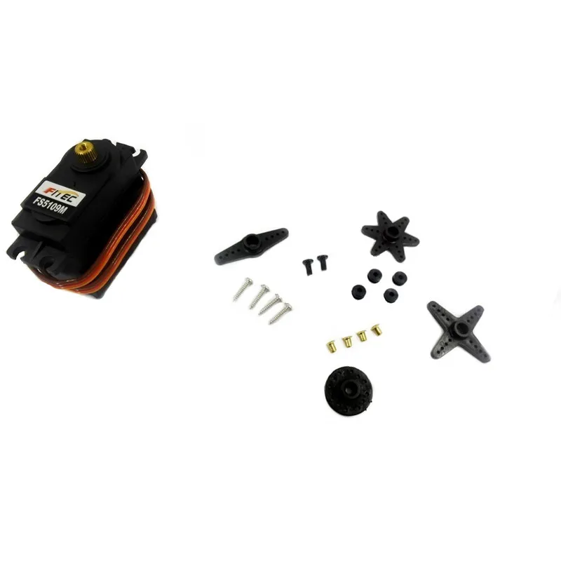 china servo motor suppliers FS5109R 360 degree 10k gcar clutch servo rc car steering servo