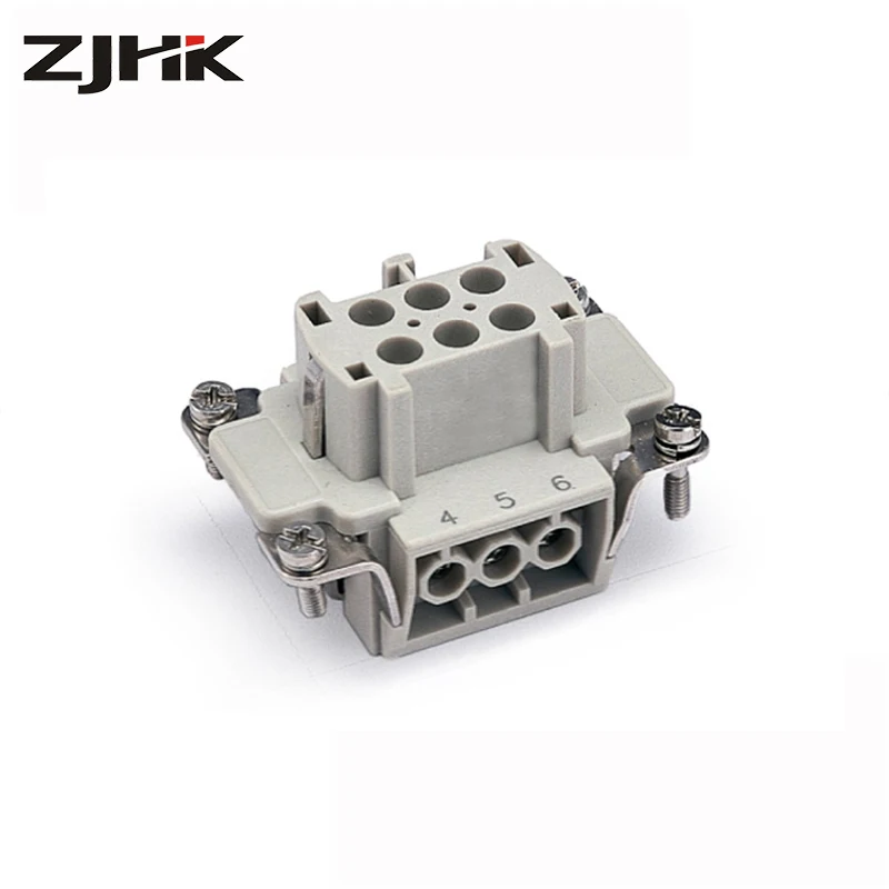 6 10 16 24 32 сверхмощные многоконтактные разъемы/6-контактный ZJHK HDC