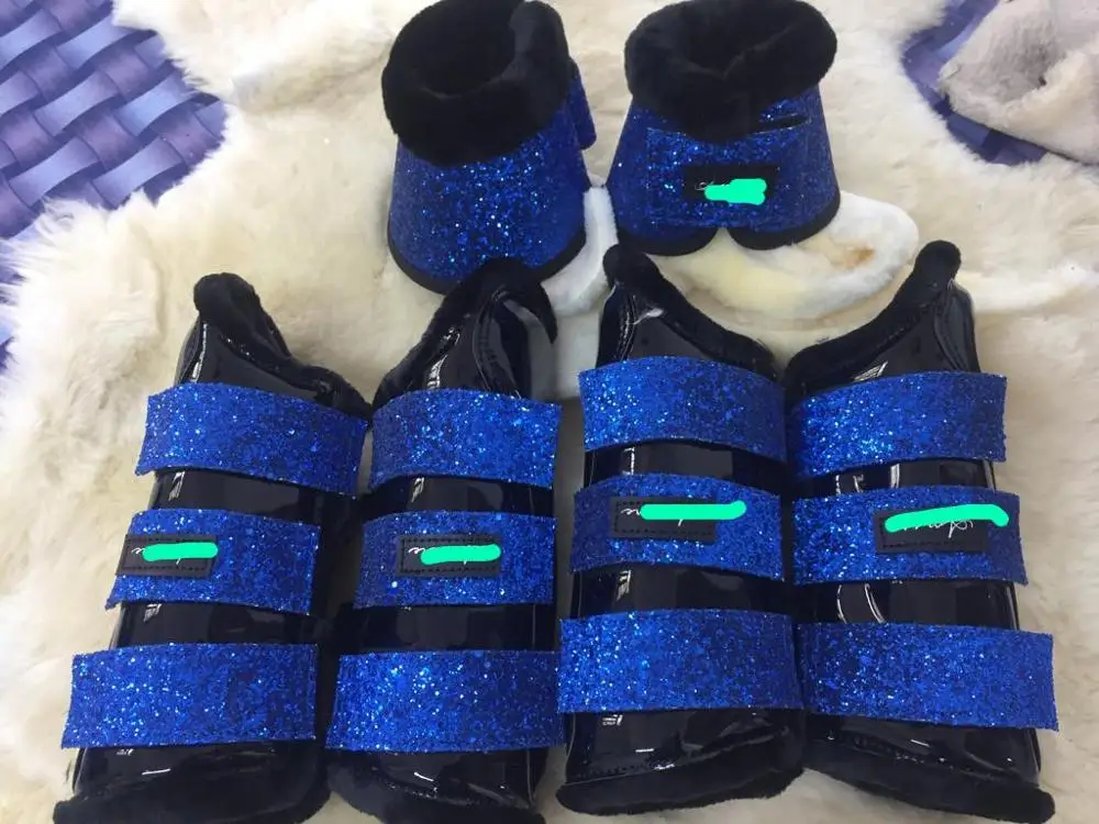 
Tendon Fabric Boots with Glitter 