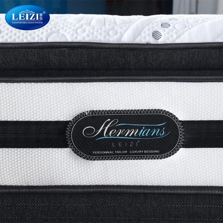 High density full size pillow top pocket spring gel memory foam mattress wholesale