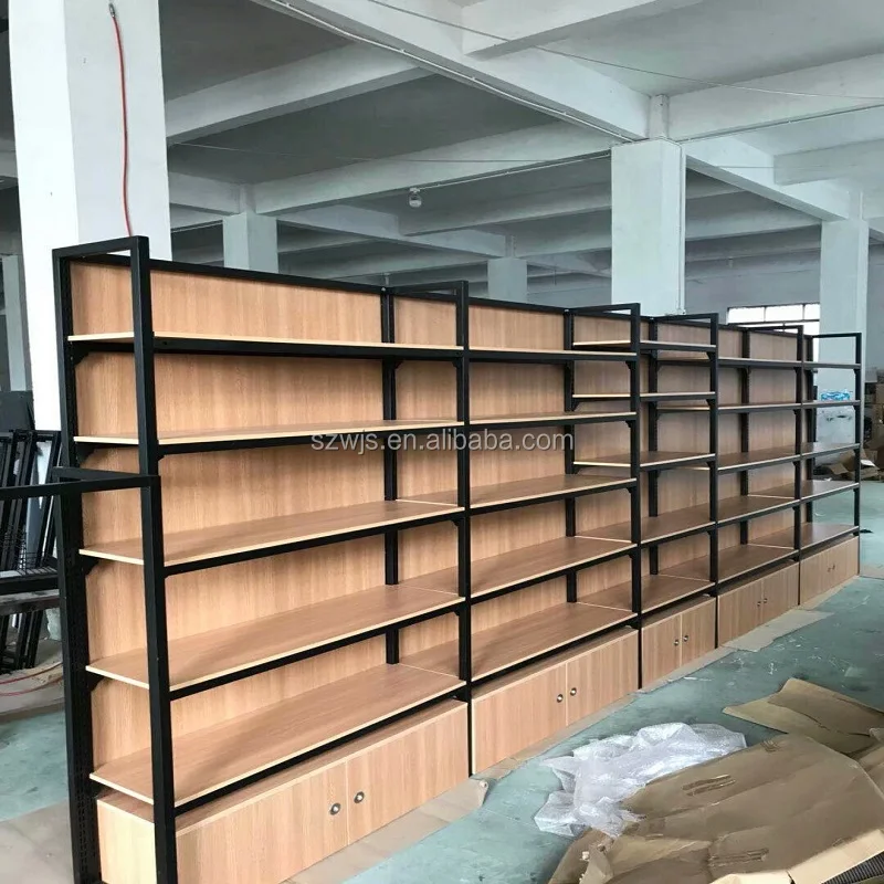 gandola shelves pegboard shelf Popular  production double-sided supermarket display shelf