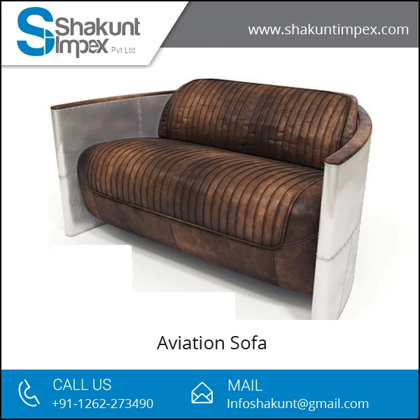 
Optimum Quality Living Room Aviation Sofa 