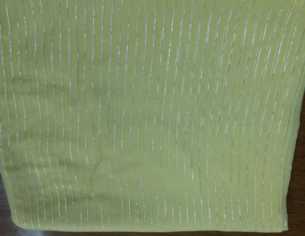 Silk Chiffon Scarf with Shiny Lurex