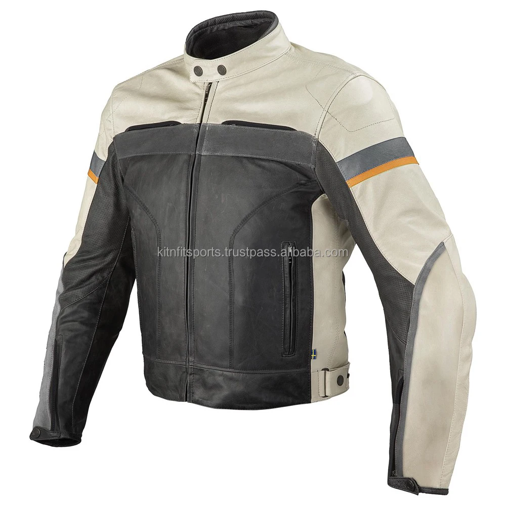 Wholesale Motorcycle Jacket Men Waterproof Motorbike Motocross Riding Protective Clothes Custom Made Leather Jacket