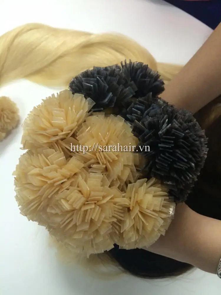 Ideal cuticle aligned human hair wholesale Vietnamese nano ring human hair extensions OEM ODM