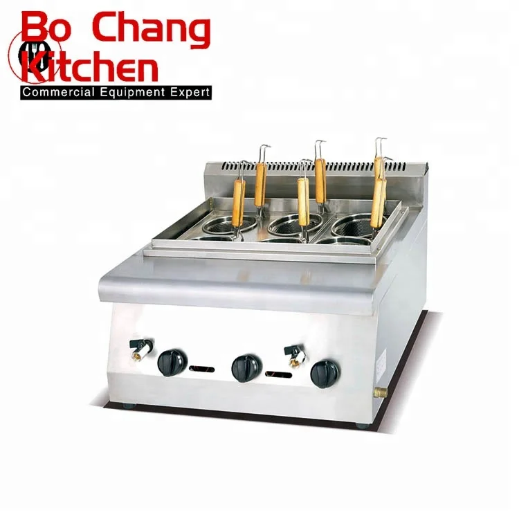 commercial cheap price hot sale counter top gas pasta cooker for catering