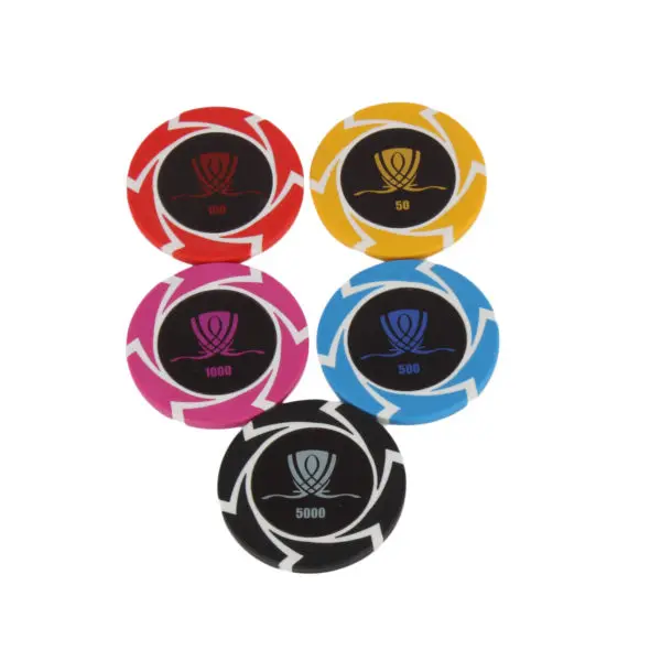 Профессиональные глиняные покерные чипы EPT на заказ для казино продажа покерных чипов насыпью производитель полностью настраиваемые