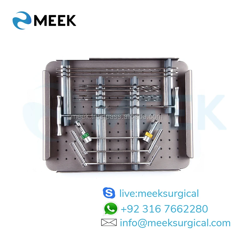 DHS & DCS Plate Instruments Set , orthopedic instrument set