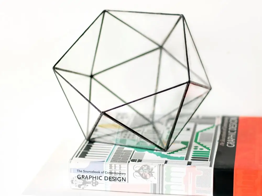 Metal Glass Terrarium for Home Decoration Office Decoration Wedding Decoration