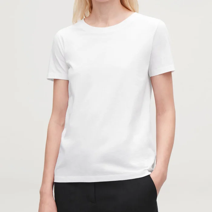 Women Blank T shirt 100% Cotton Custom Logo High Quality Bulk Plain High Quality Custom Printed T shirt