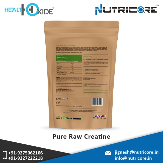 100gm Pure Raw Creatine Monohydrate Powder