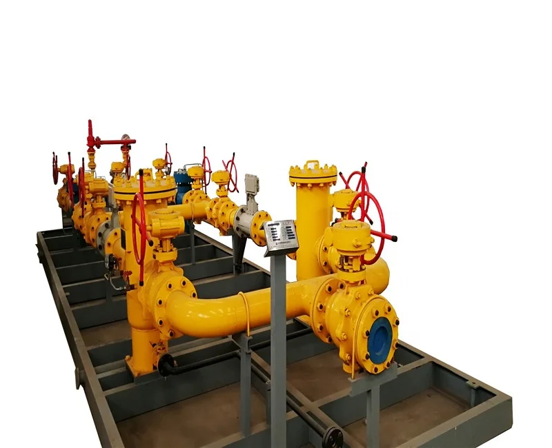 Natural gas pressure regulating and metering station  Natural gas pressure regulating skid Gas pressure reducing station