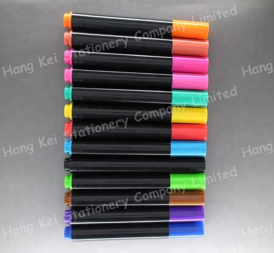 Customized Logo Printed Cheap Dry Erase Whiteboard Marker Pen Set Colored Ink