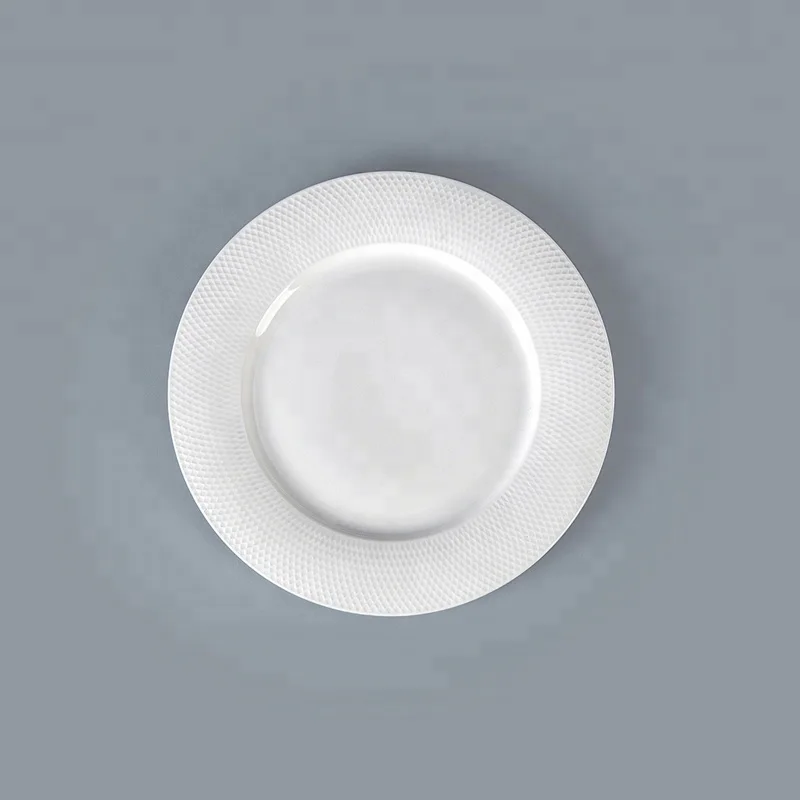 Customizable Hotel Elegant White Porcelain Dinnerware Sets