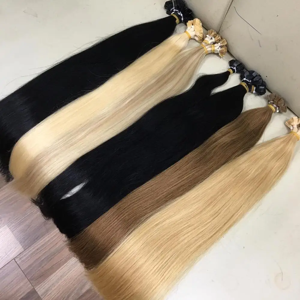 BALAYAGE FLAT TIPS HAIR EXTENSION DOUBLE DRAWN VIETNAMESE HAIR