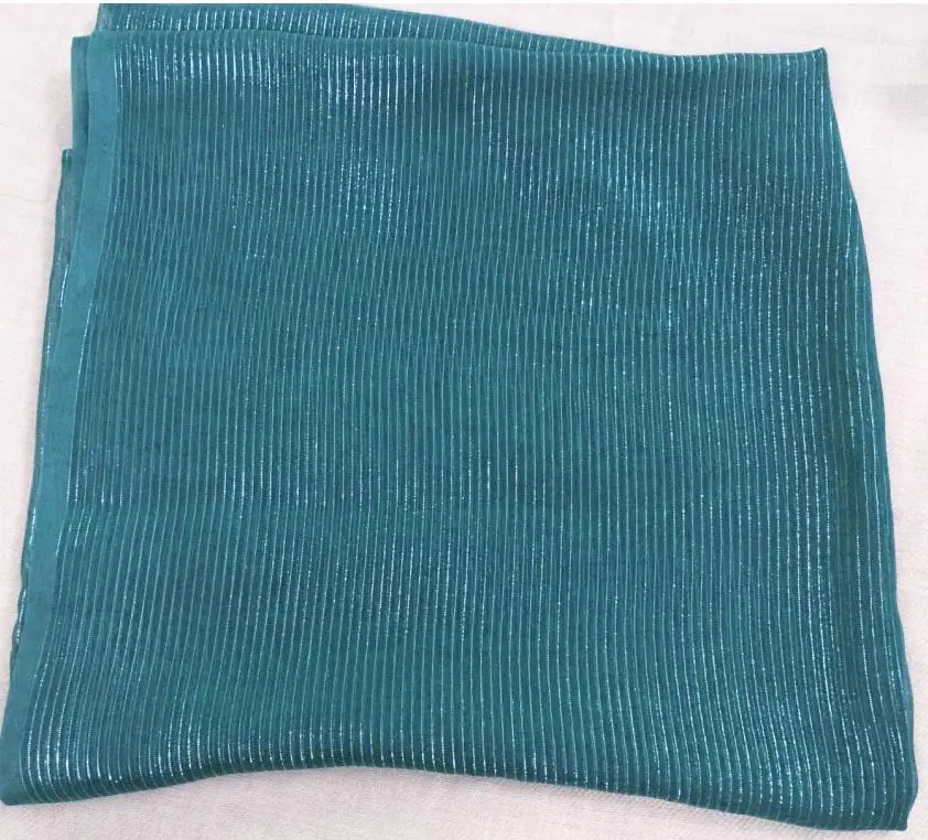 Silk Chiffon Scarf with Shiny Lurex