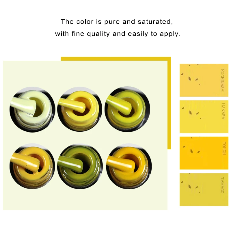 
AS 3D Color Gel Solid Bright Yellow Gel Nail Polish Soak Off UV Nail Gel Lacquer Non Toxic Lacquer 