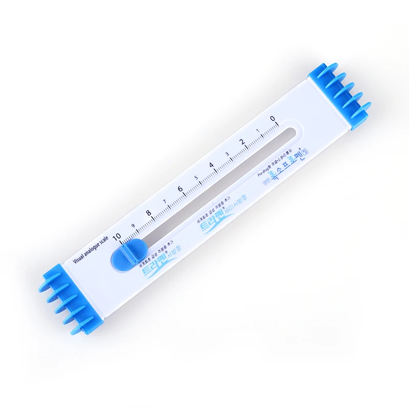 Рекламная линейка с определением абсолютных определений для измерения боли в докторском стиле