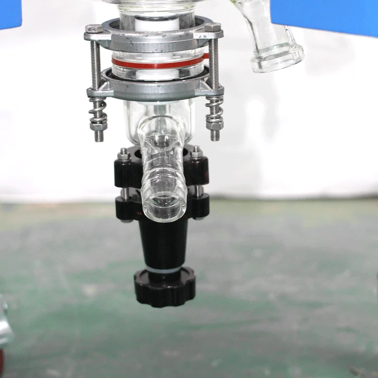 
10L lab vacuum distillation hydrolysis stirring glass reactor 