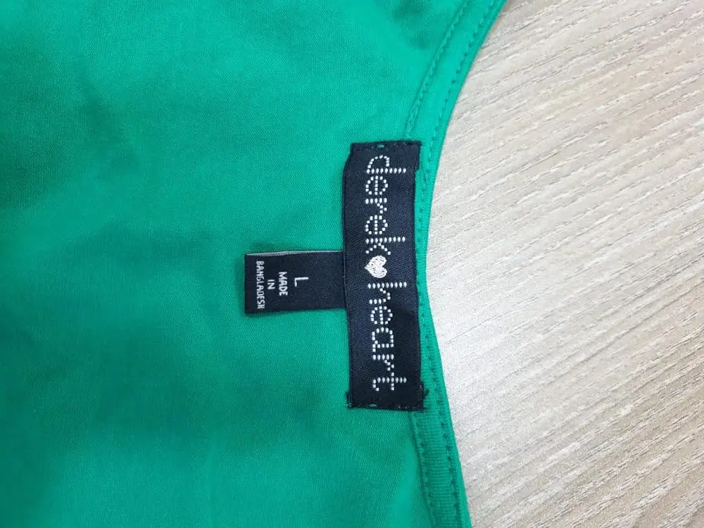 Clothes stock/item in stock brand labels Women's Sexy Tunic Sleeveless V-neck Long Sleeve Cotton Dress Excess Bangladesh