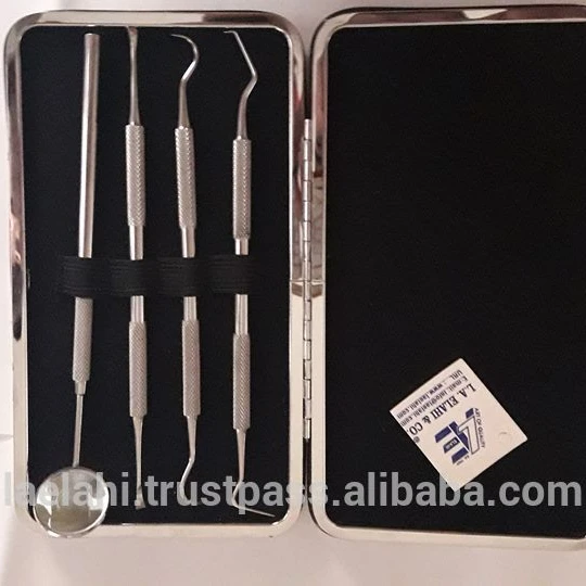 ODM OEM 2024 набор из 4 PRO зубных щупов для чистки зубов инструменты гигиены нержавеющей стали LA ELAHI оптовая продажа с завода