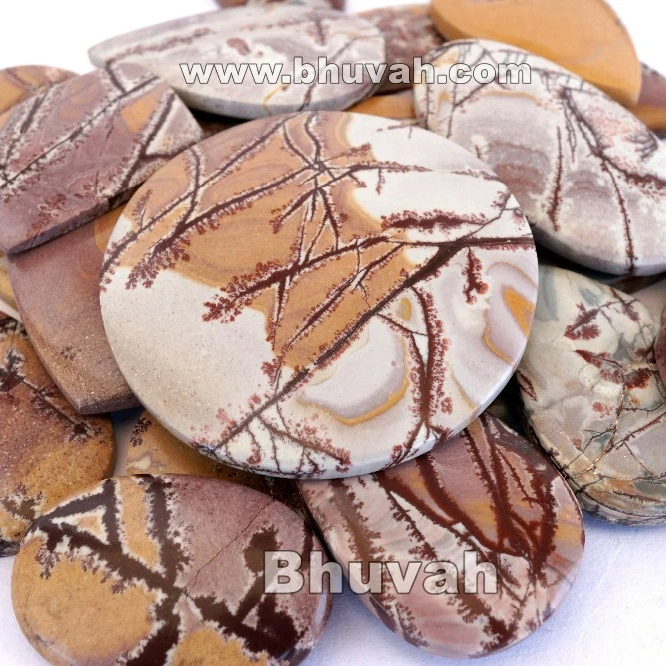 highest top selling good rating brilliant A++ quality natural sonora dendritic jasper cabochon
