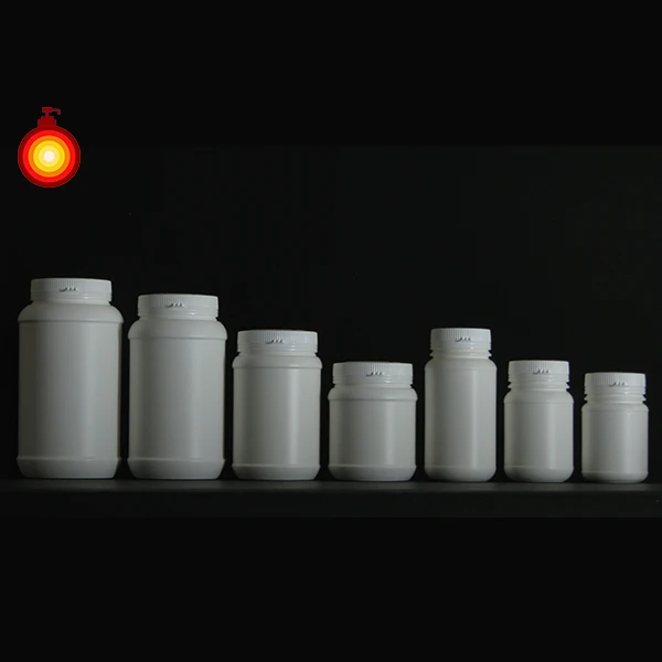 30ml~1200ml lift cover white round HDPE plastic pill bottle empty powder bottle chewing gum medicine jar bottle