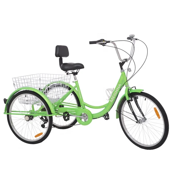 
2019 24 inch 7 speed folding adult tricycle / trike / three wheel cargo cheap tricycle bike for sale 