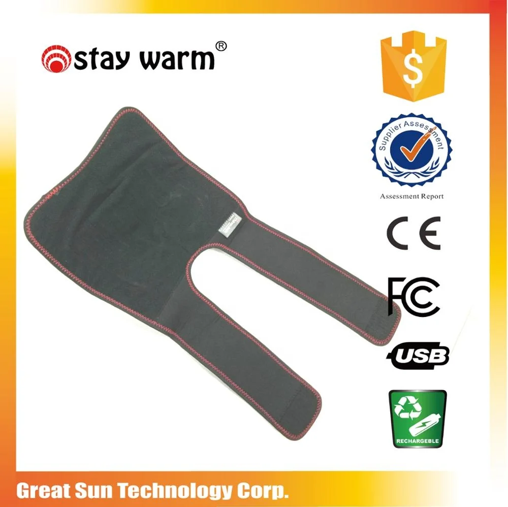 5V USB  Far Infrared Heating Knee Brace Pad Wrap With 3 Heat Settings For Pain Relief Health Care