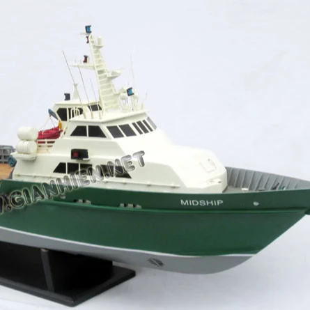 MIDSHIP WOODEN MODEL SHIP - TANKER SHIP