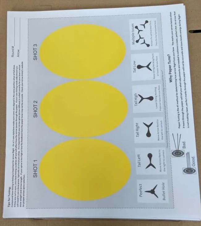 Outdoor Archery Paper Tuning System 3d Shooting Targets