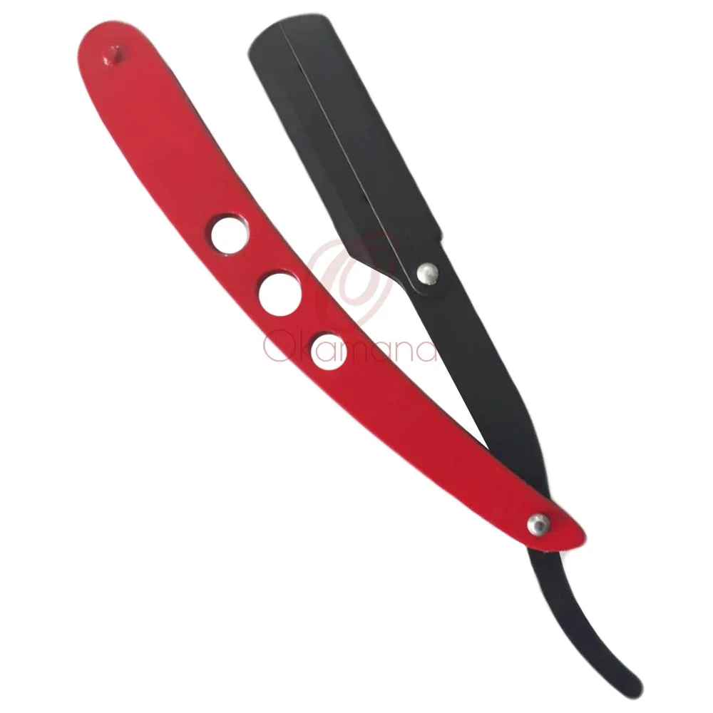 New design straight shaving razor cut salon products hairdresser scissor in stainless steel