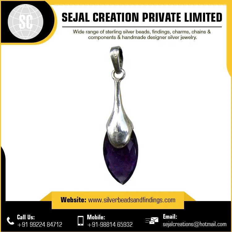 Indian Supplier 925 Sterling Silver Pendant