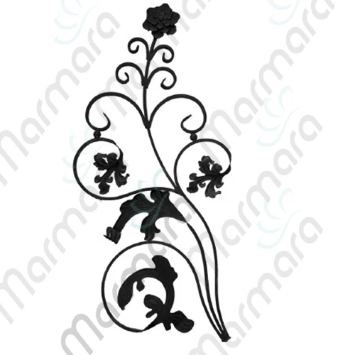 
Decorative Panel wrought iron parts forged fence gate ornaments Turkish Made decorative Component - Marmara 