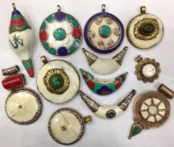 Bone, shell & Metal Jewelry Beads