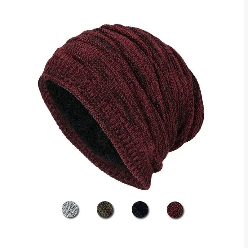 
Вязаная Шапка-бини на заказ, Новое поступление, зимняя вязаная свободная тянущаяся Зимняя Шапка-бини на заказ 