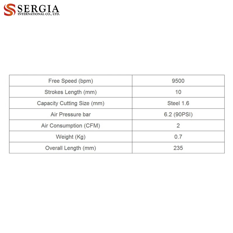 Taiwan Power Tools 9500 bpm German Air Cutting Saw