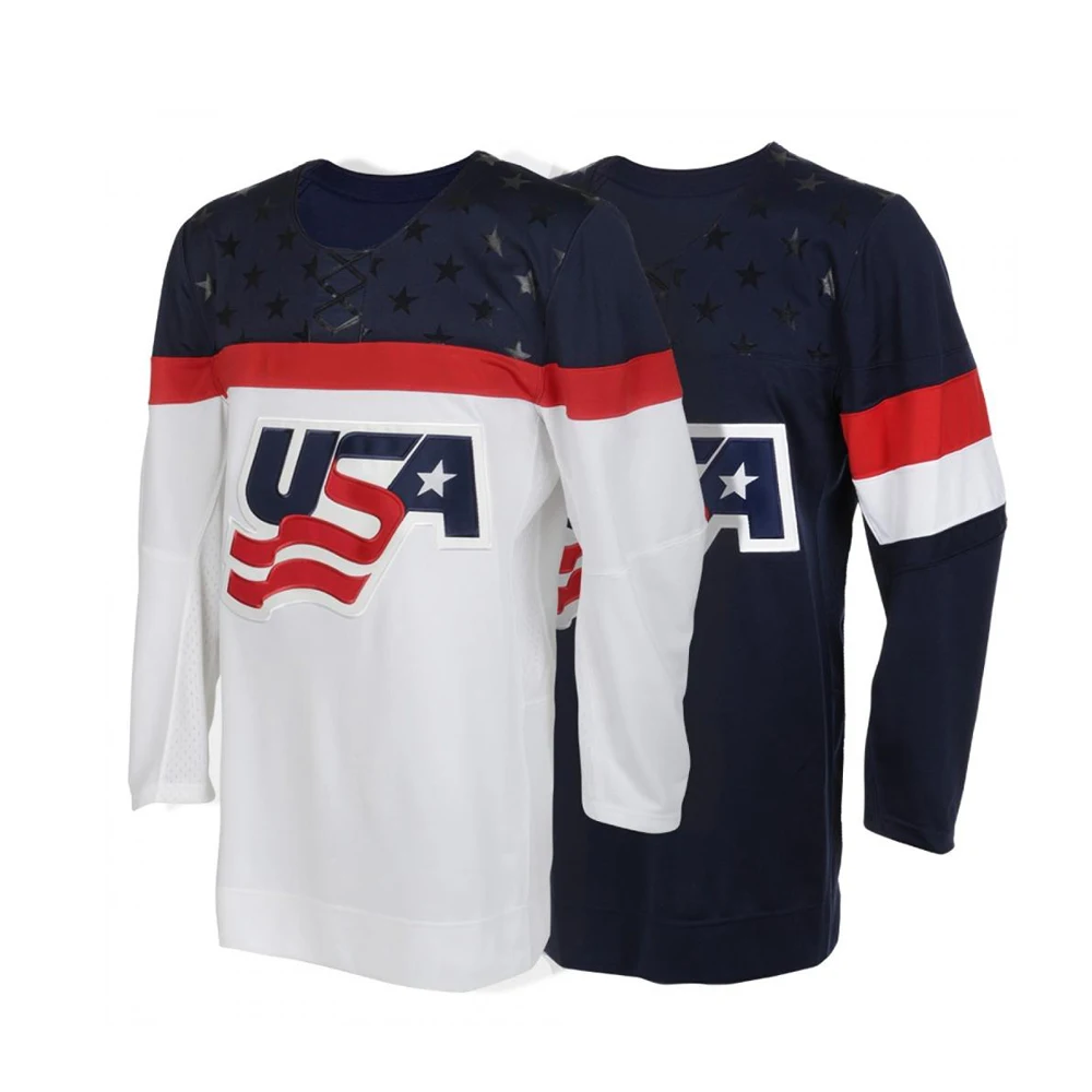 Professional Ice Hockey Uniform 100% Polyester Breathable Comfortable  Custom Color With OEM Services