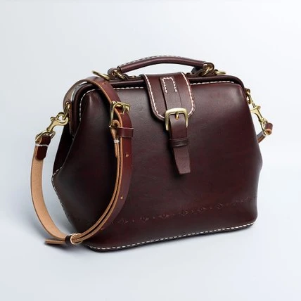 New Design Brush Color Doctor Genuine Leather Ladies Hand Tote Bags Fashion Handbags For Women  TLL-0130