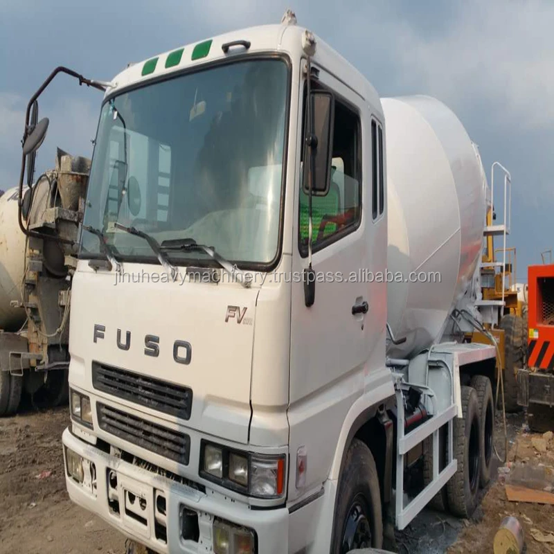
Japanese used FUSO mixer truck repaint white 13000kg used concrete mixer truck price 