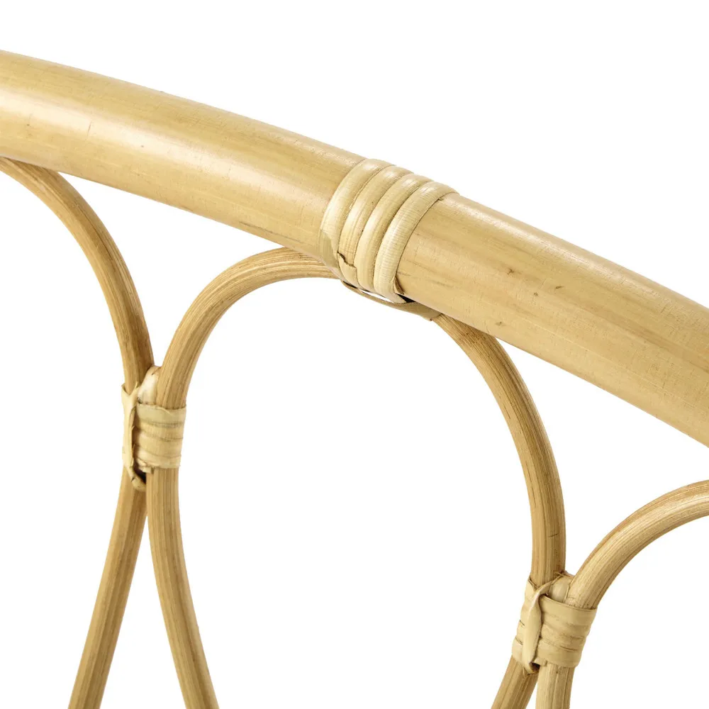 Handmade natural rattan bed furniture