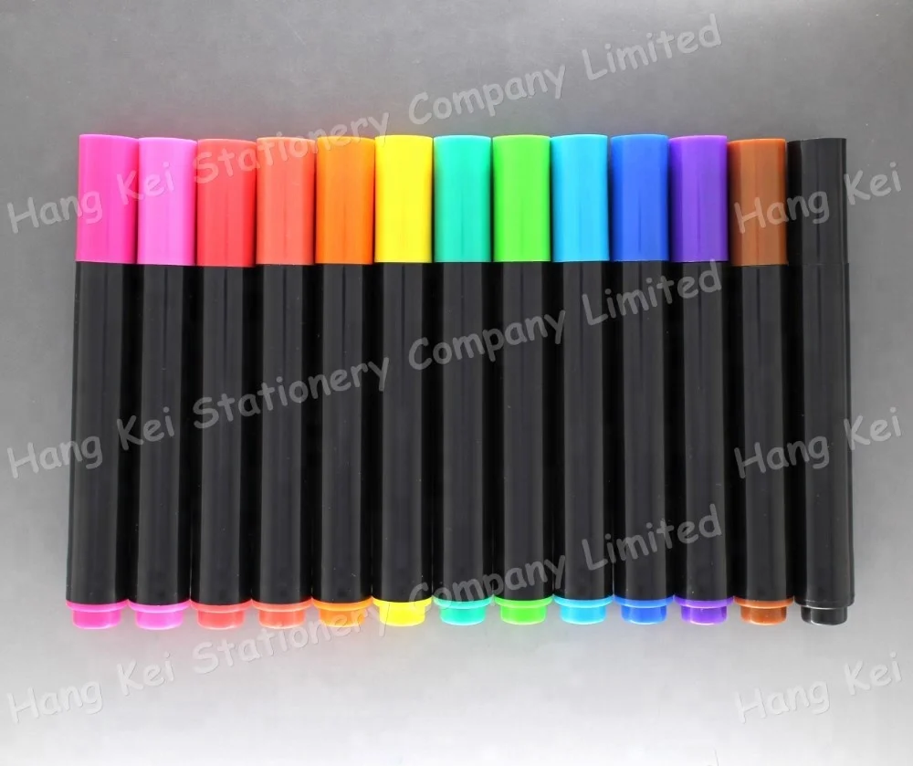 Customized Logo Printed Cheap Dry Erase Whiteboard Marker Pen Set Colored Ink