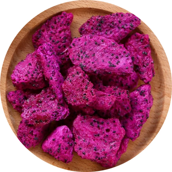 Dried dragon fruit taste crunchy or soft / dried red pitaya from Vietnam