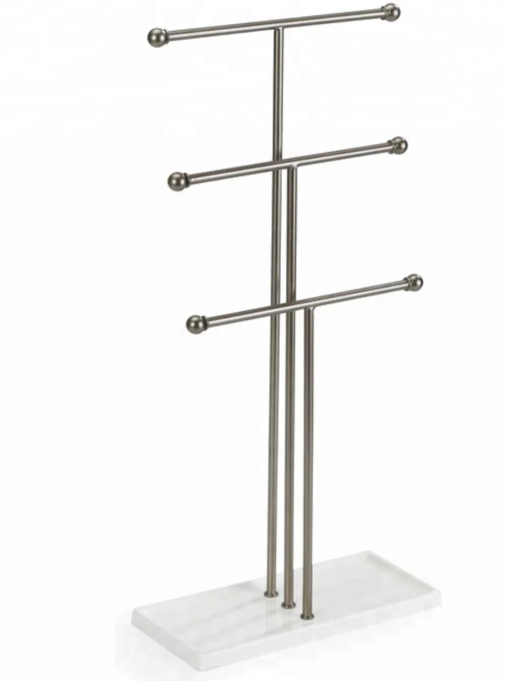 Metal 3 Tier Tabletop Bracelet & Necklace Jewelry jewellery Organizer Display Stand