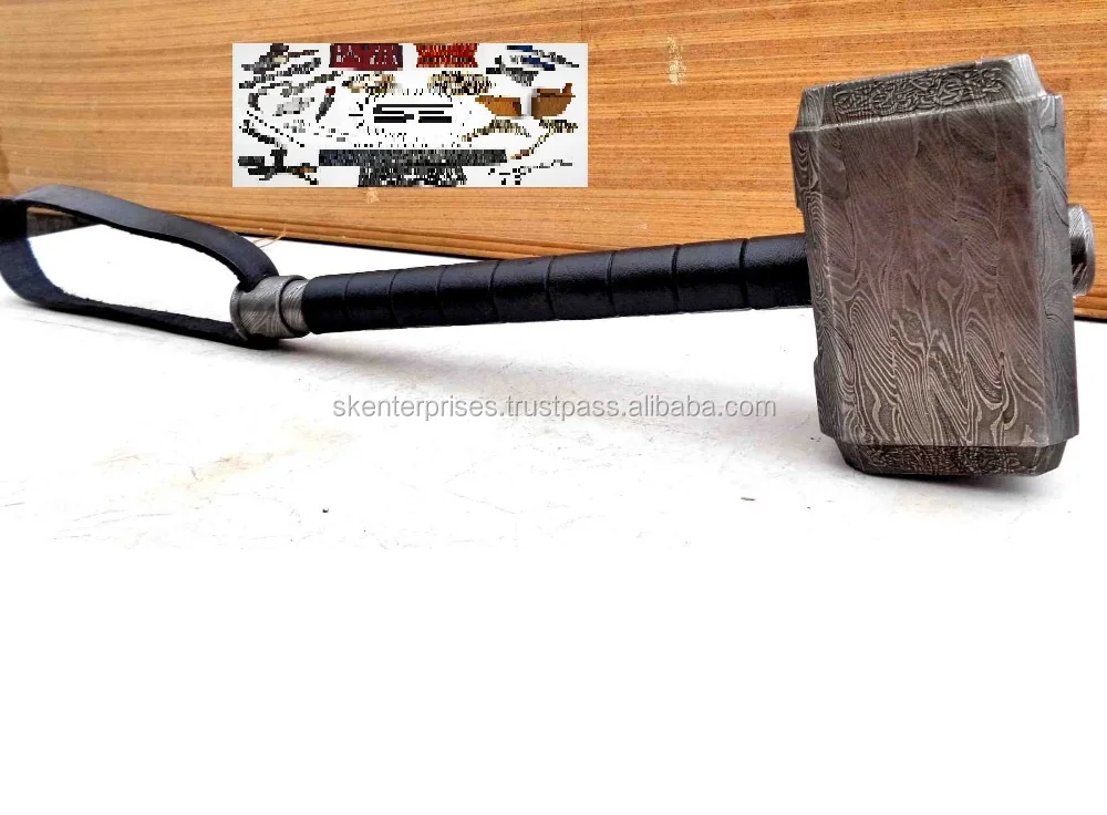 Hand Forged Damascus Hammer