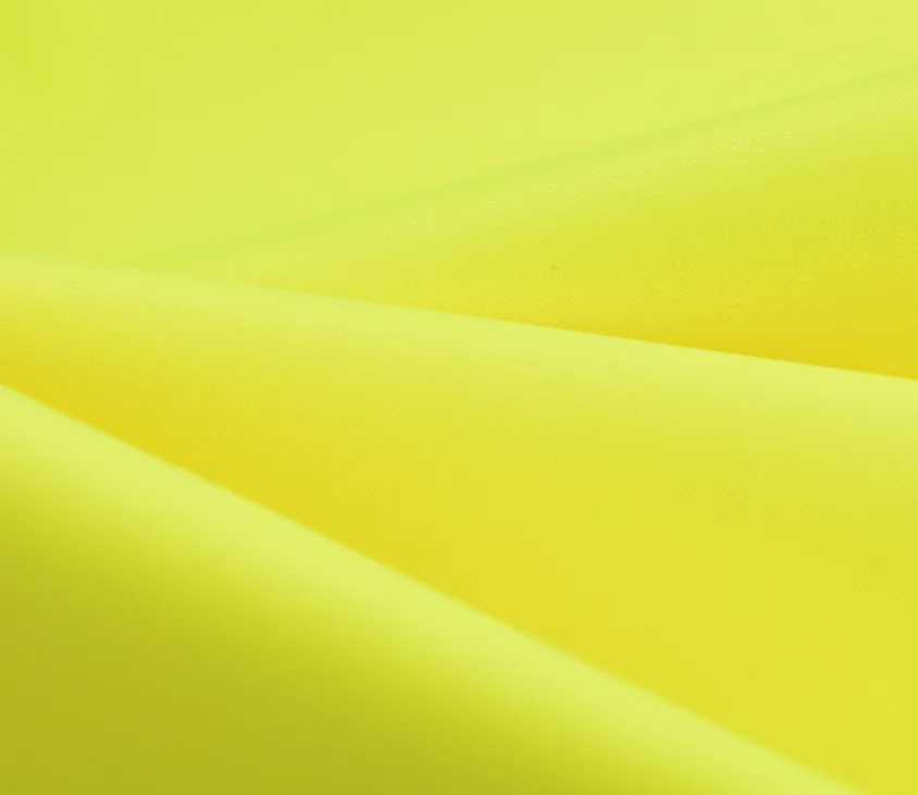 Modacrylic Fireproof Waterproof Fabric High Vis Yellow Colour with FR Membrane