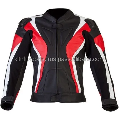 Wholesale Motorcycle Jacket Men Waterproof Motorbike Motocross Riding Protective Clothes Custom Made Leather Jacket