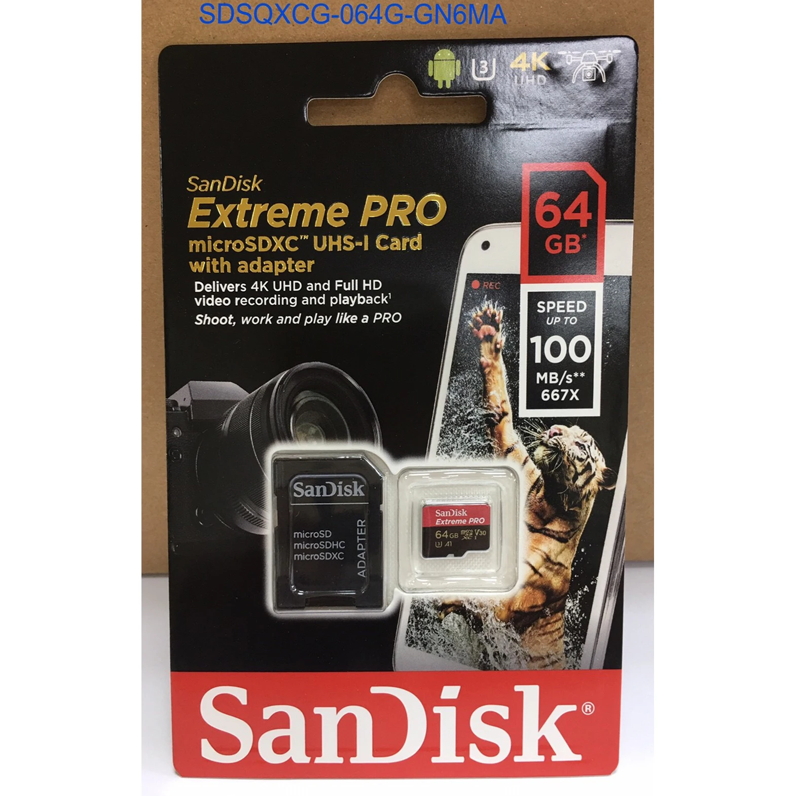 Full Capacity SDSQXCY Sandisk 64GB SD Card Micro