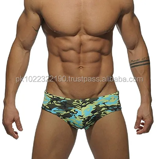 Mens Solid Swimming Shorts Body Bikini Swimsuit Briefs New Hot